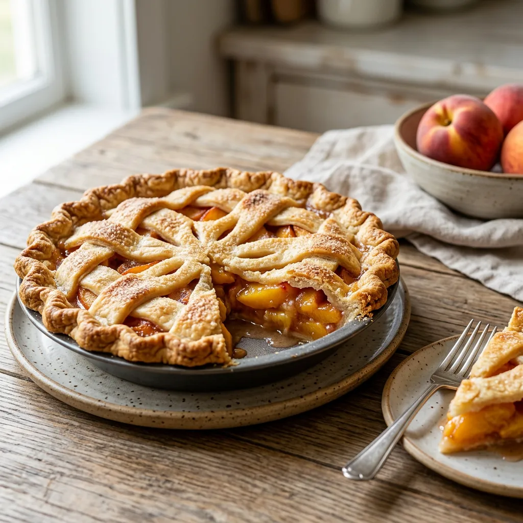 Perfect Old-Fashioned Peach Pie