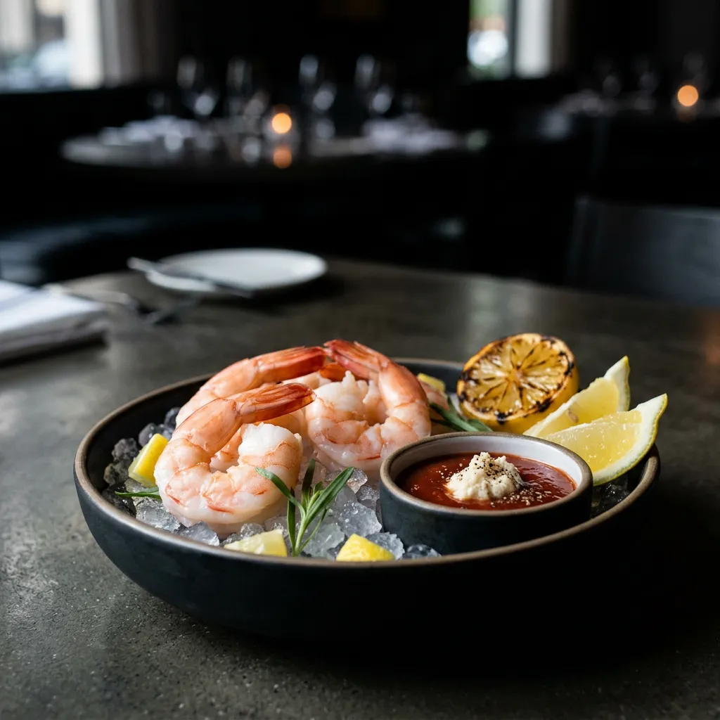 Finished Perfect Shrimp Cocktail dish