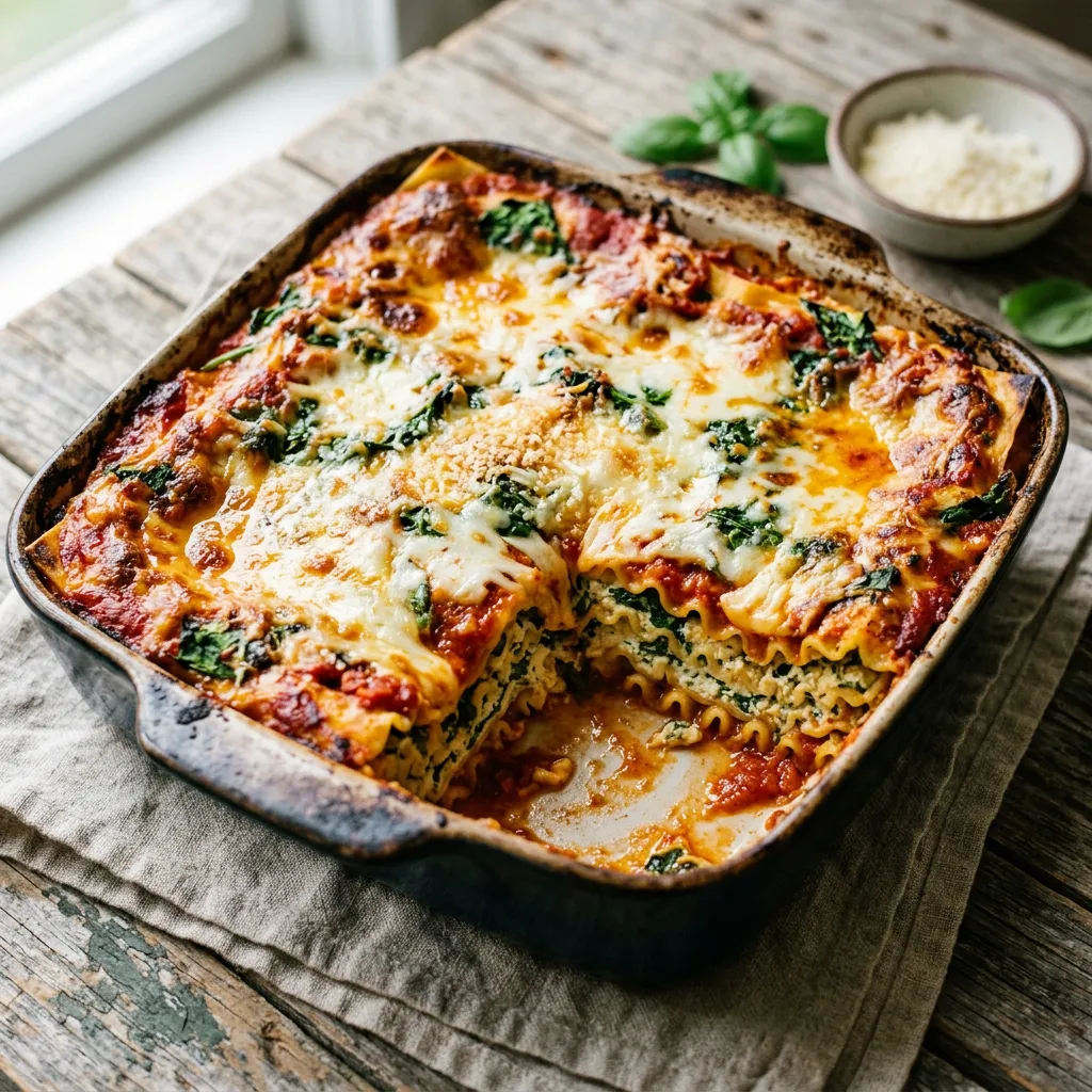 Perfect Spinach Lasagna