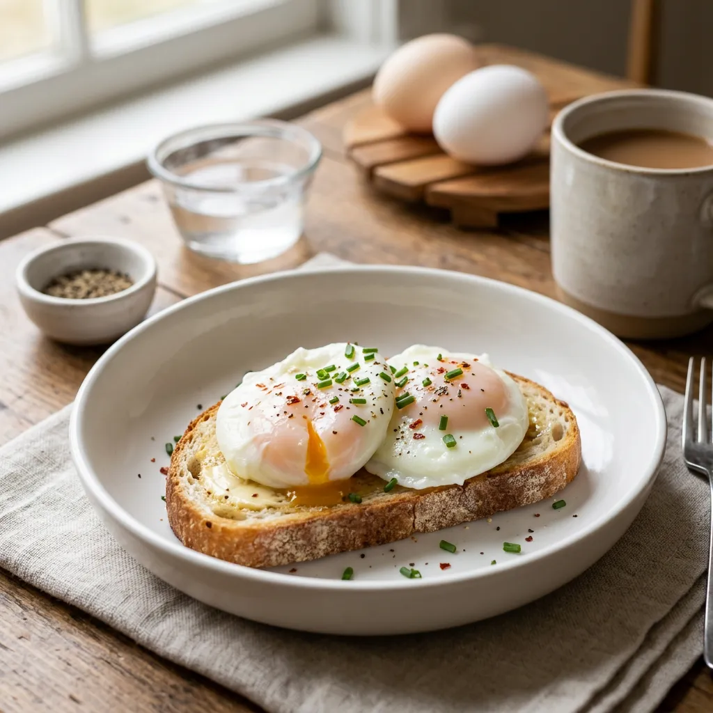 Perfectly Poached Eggs in the Microwave