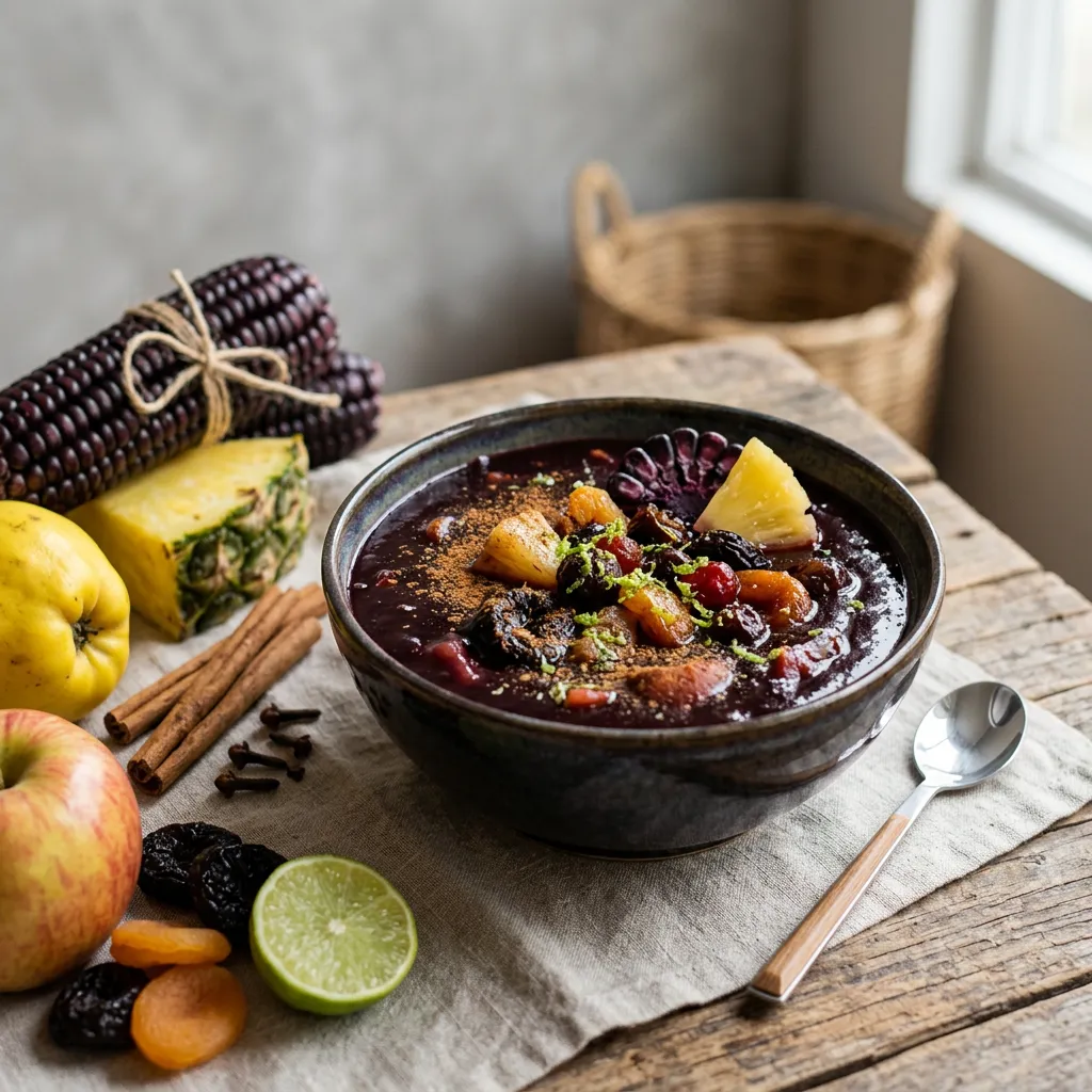 Peruvian Mazamorra Morada Pudding