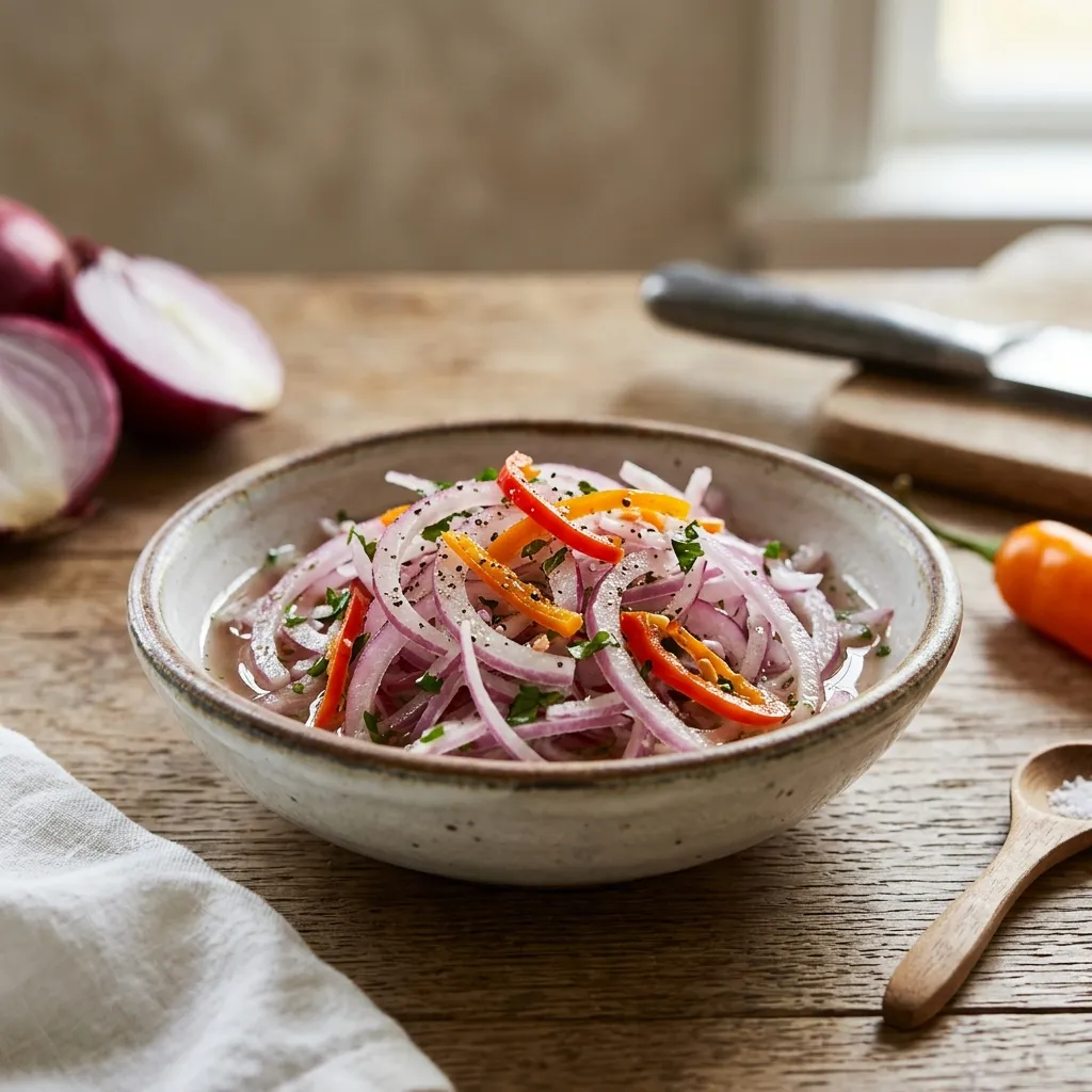 Peruvian Pepper and Lime Salsa Criolla
