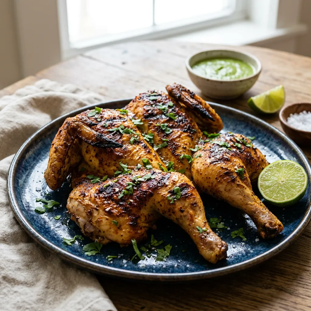 Finished Peruvian Roasted Chicken dish