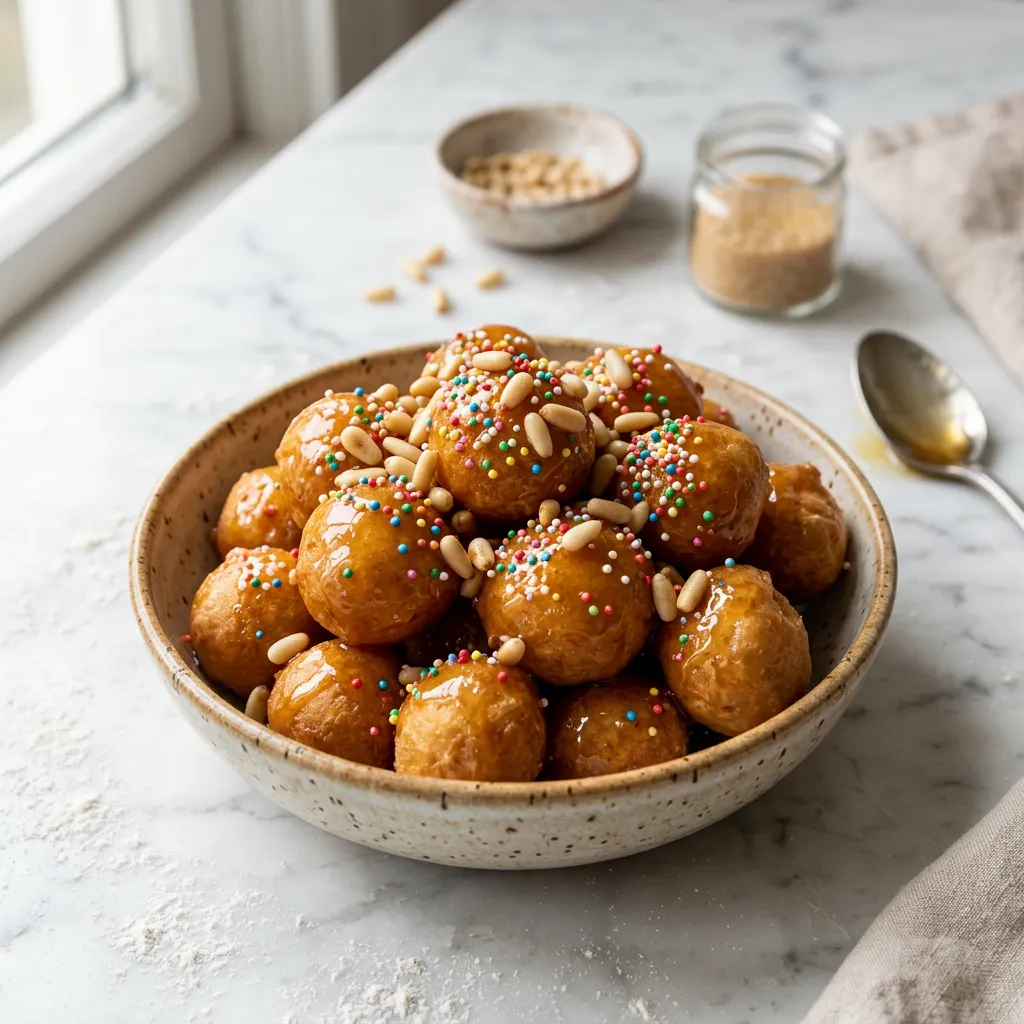 Pignolata (Sicilian Fried Dough Balls With Honey and Pine Nuts) Recipe