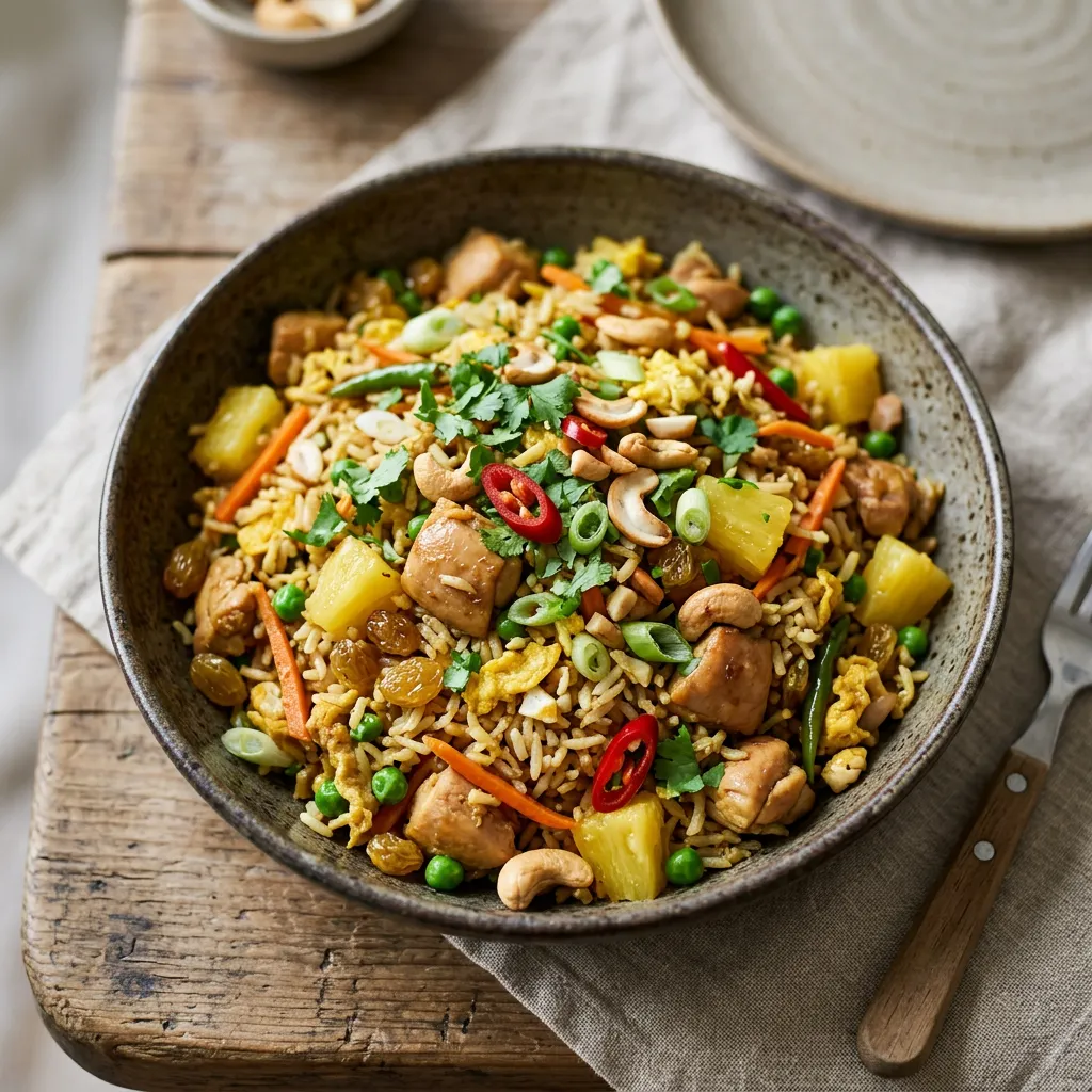 Pineapple Chicken Thai Fried Rice