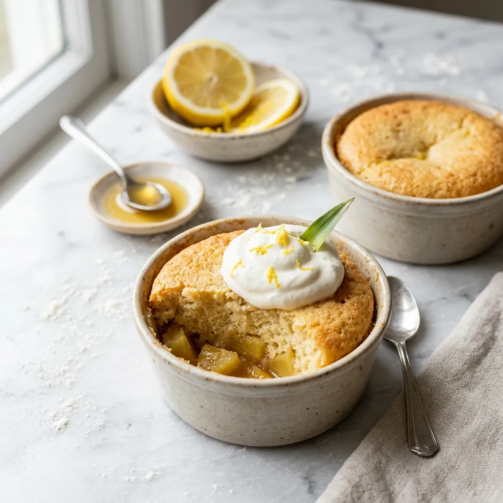 Pineapple Custard Pudding Cake
