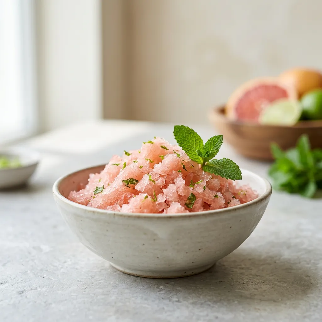 Pink Grapefruit Granita Recipe