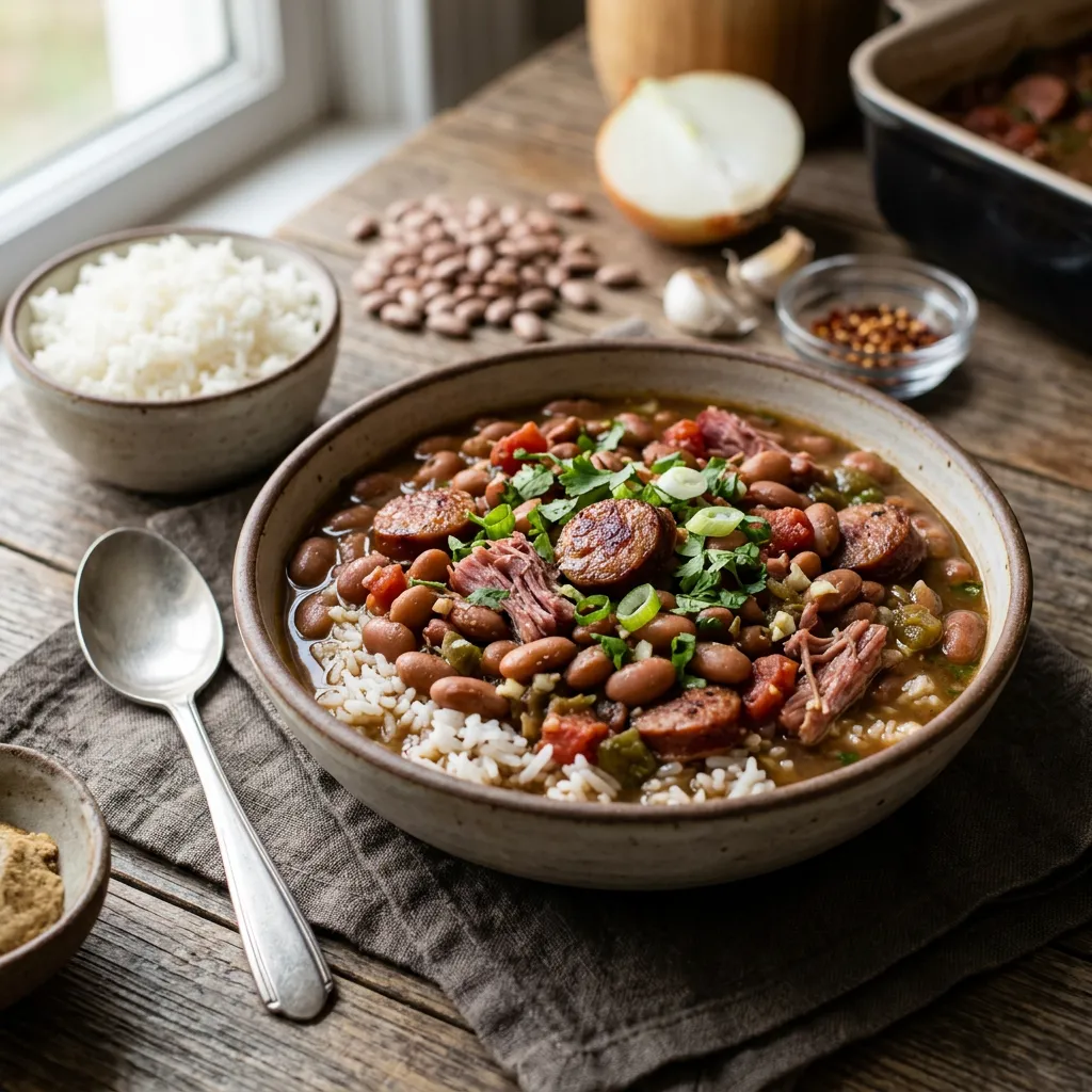 Pinto Beans and Rice and Sausage
