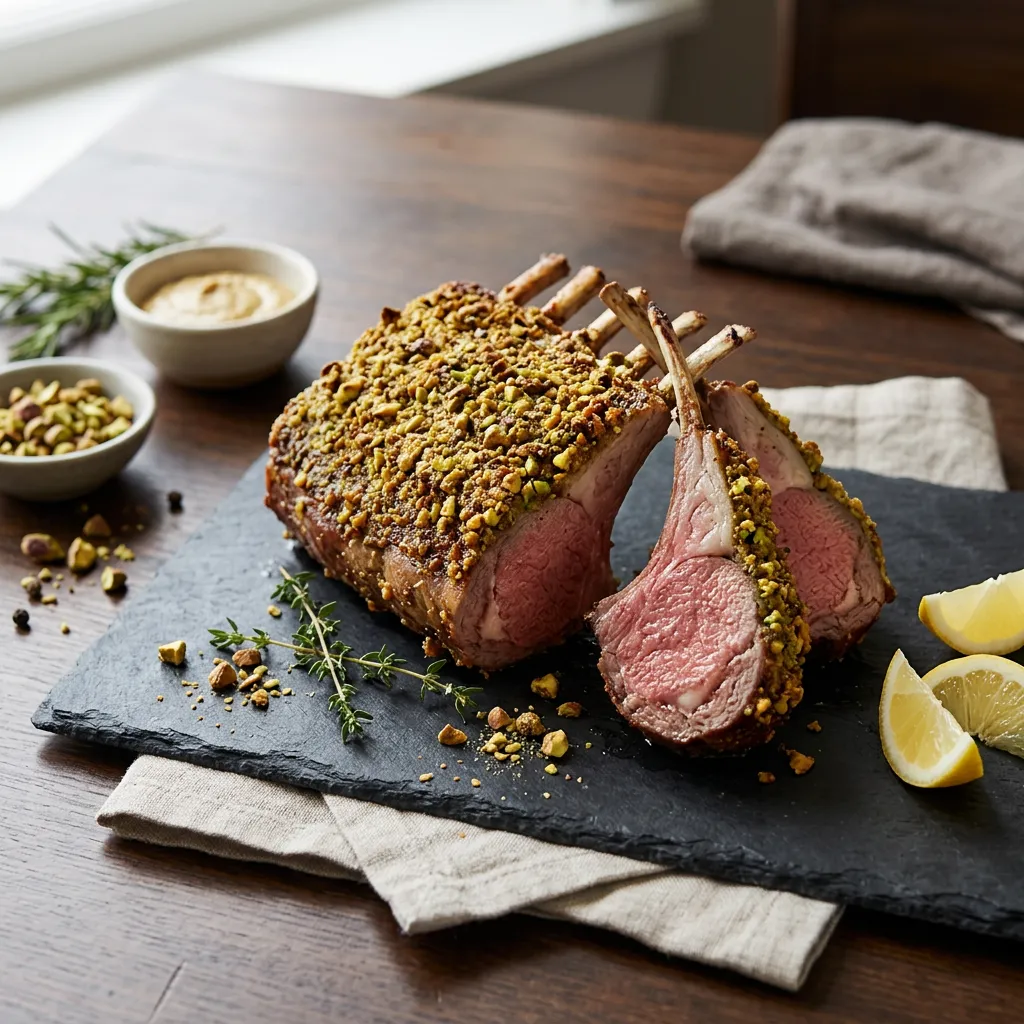 Pistachio Crusted Rack of Lamb
