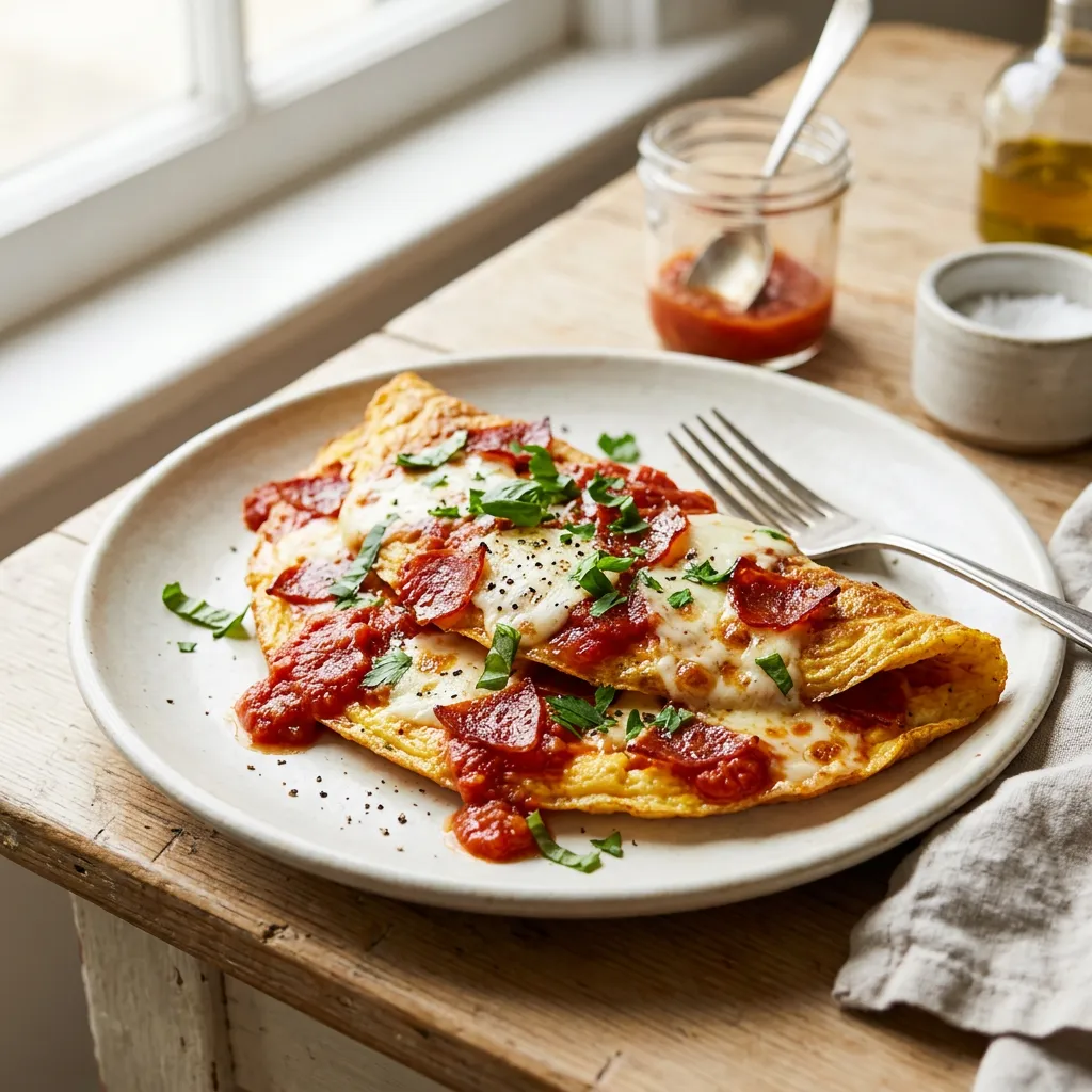 Pizza Omelet Recipe