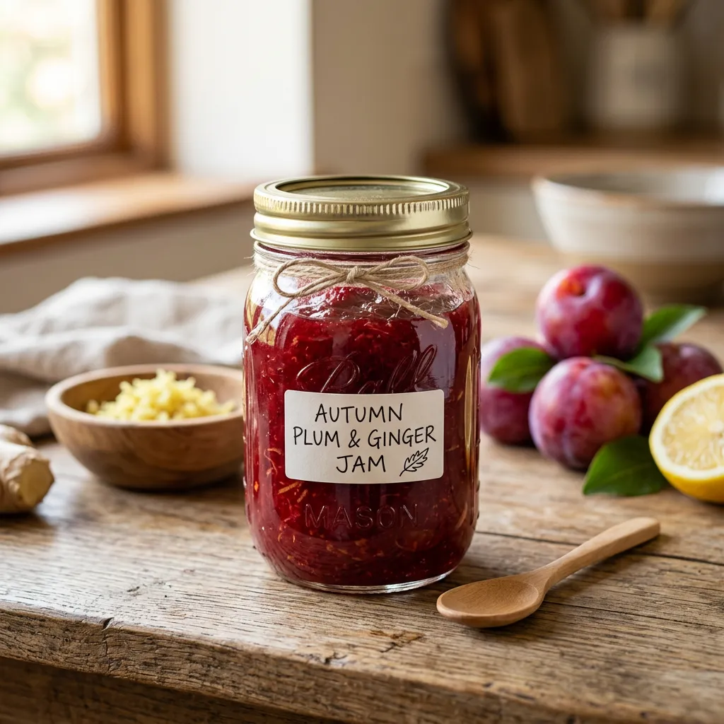 Plum and Ginger Jam