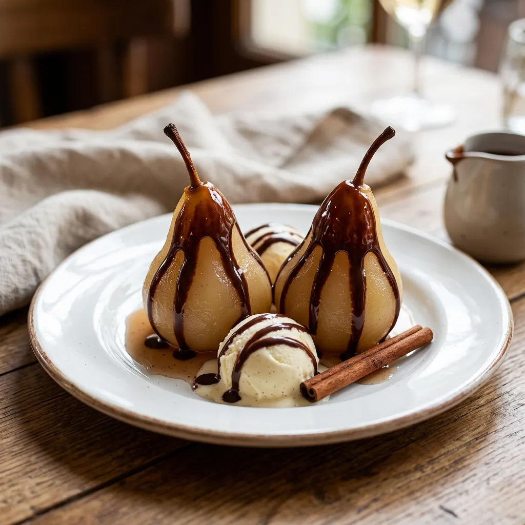 Poires Belle Helene, the Classic French Pear Dessert