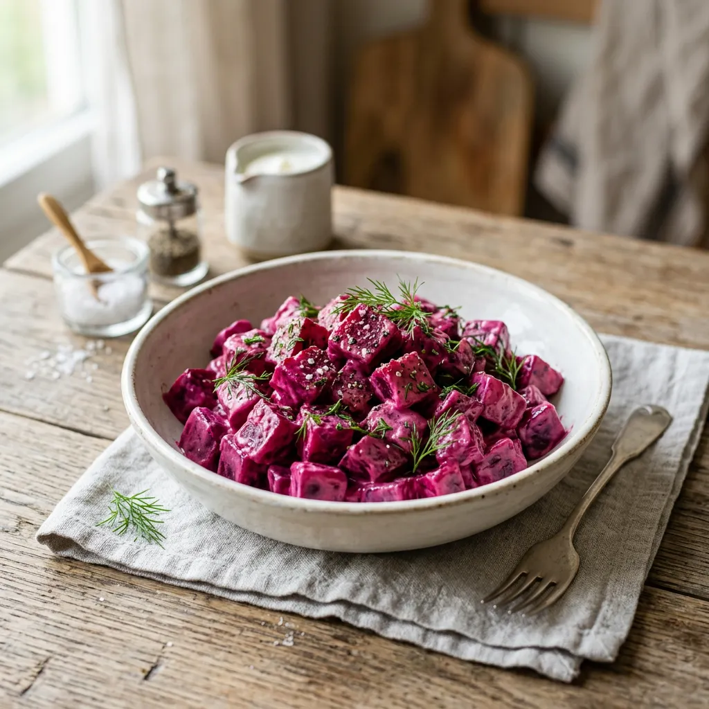 Polish Beets With Sour Cream