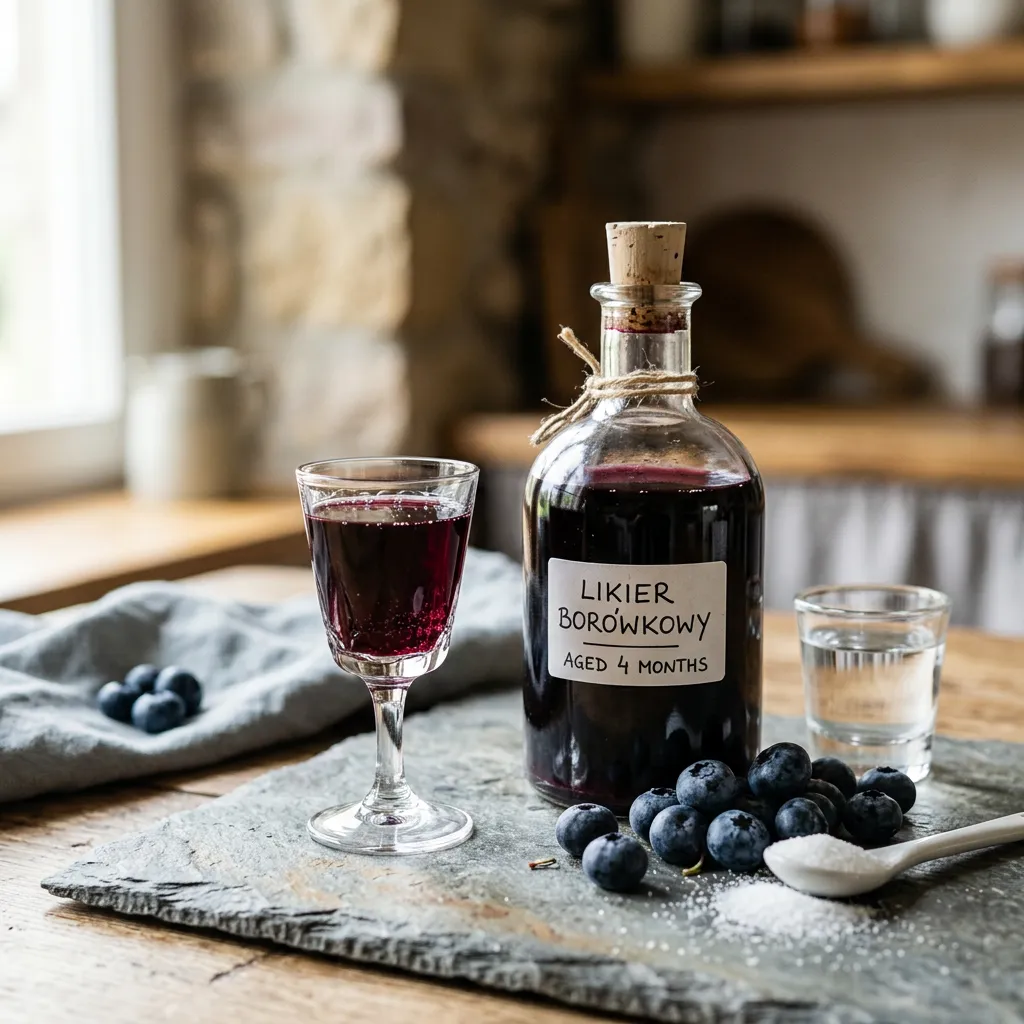 Polish Blueberry Cordial (Likier Borowkowy)