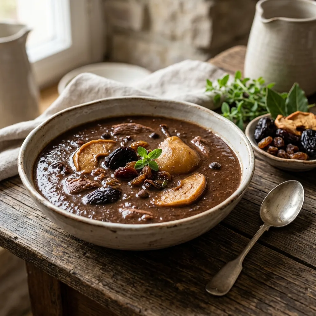 Polish Duck or Goose Blood Soup (Czarnina or Czernina)