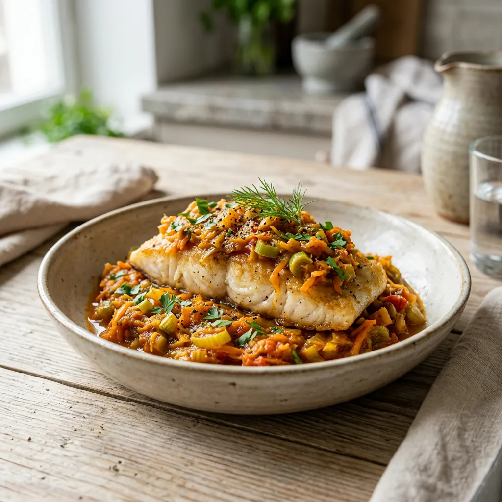 Polish Fish in the Greek Style (Ryba Po Grecku)