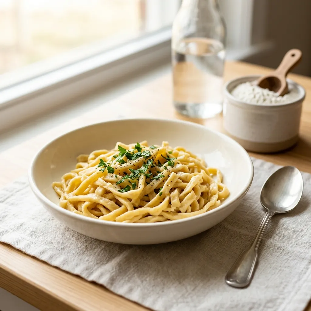 Polish Kluski Noodle (Kluski do Rosolu)
