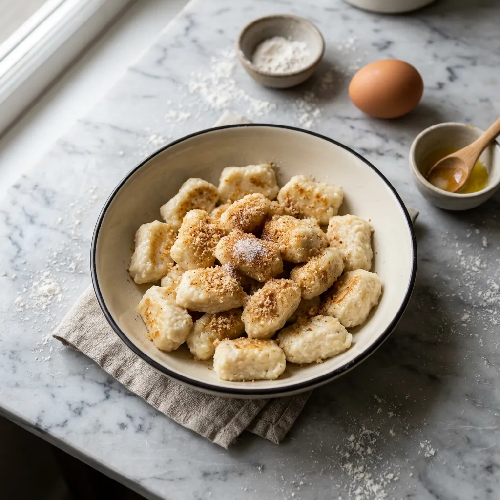 Polish Lazy Dumplings (Leniwe Pierogi)