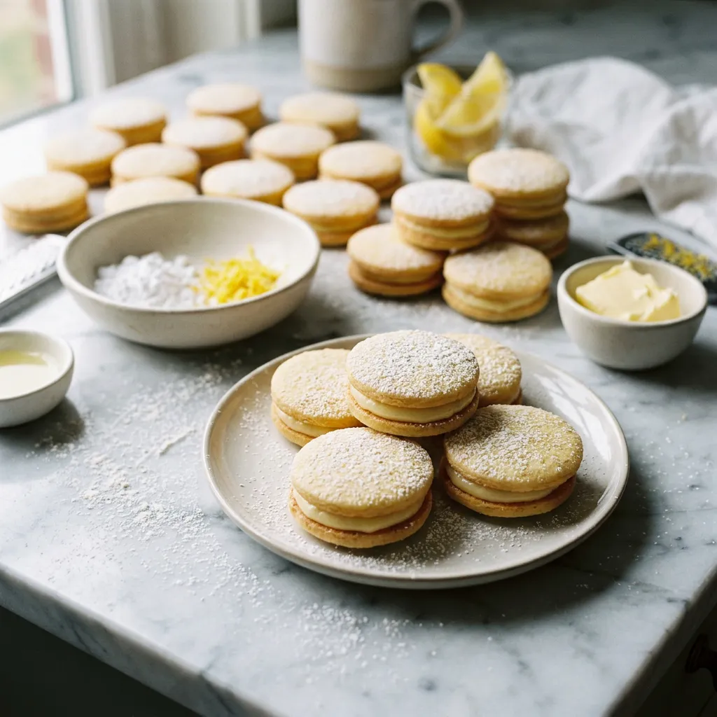 Polish Lemon Sandwich Tea Cookies (Cytrynowe Ciasteczka)