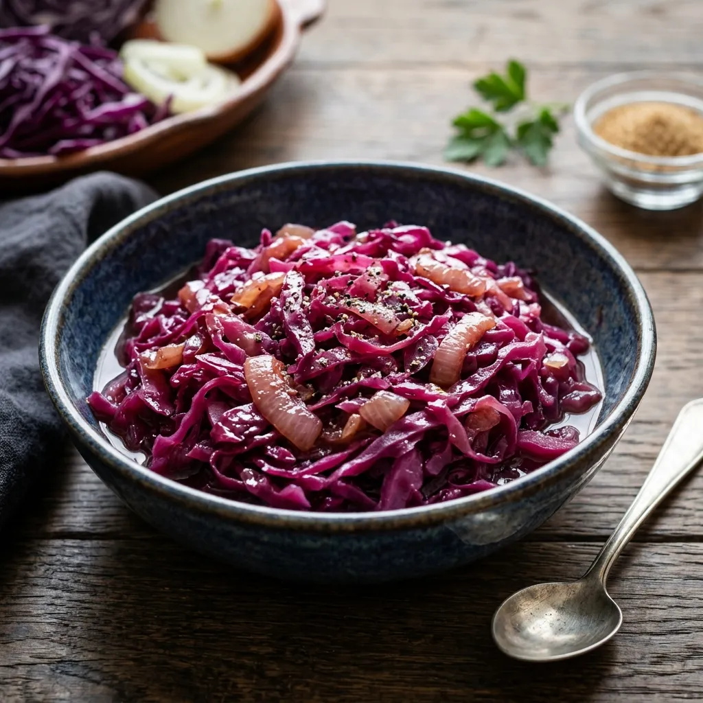 Polish Sweet-Sour Red Cabbage (Czerwona Kapusta Zasmażana)