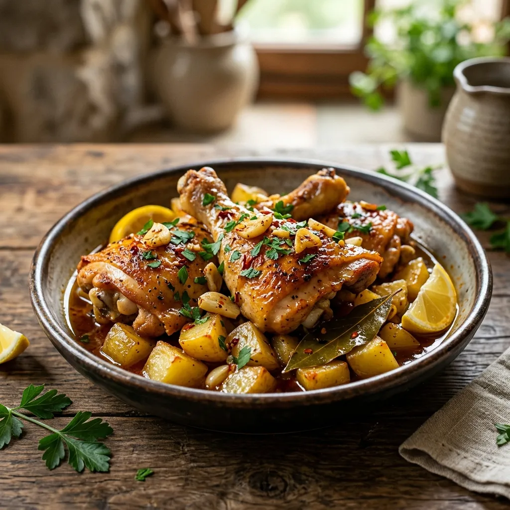 Pollo Al Ajillo (Classic Spanish Garlic Chicken)