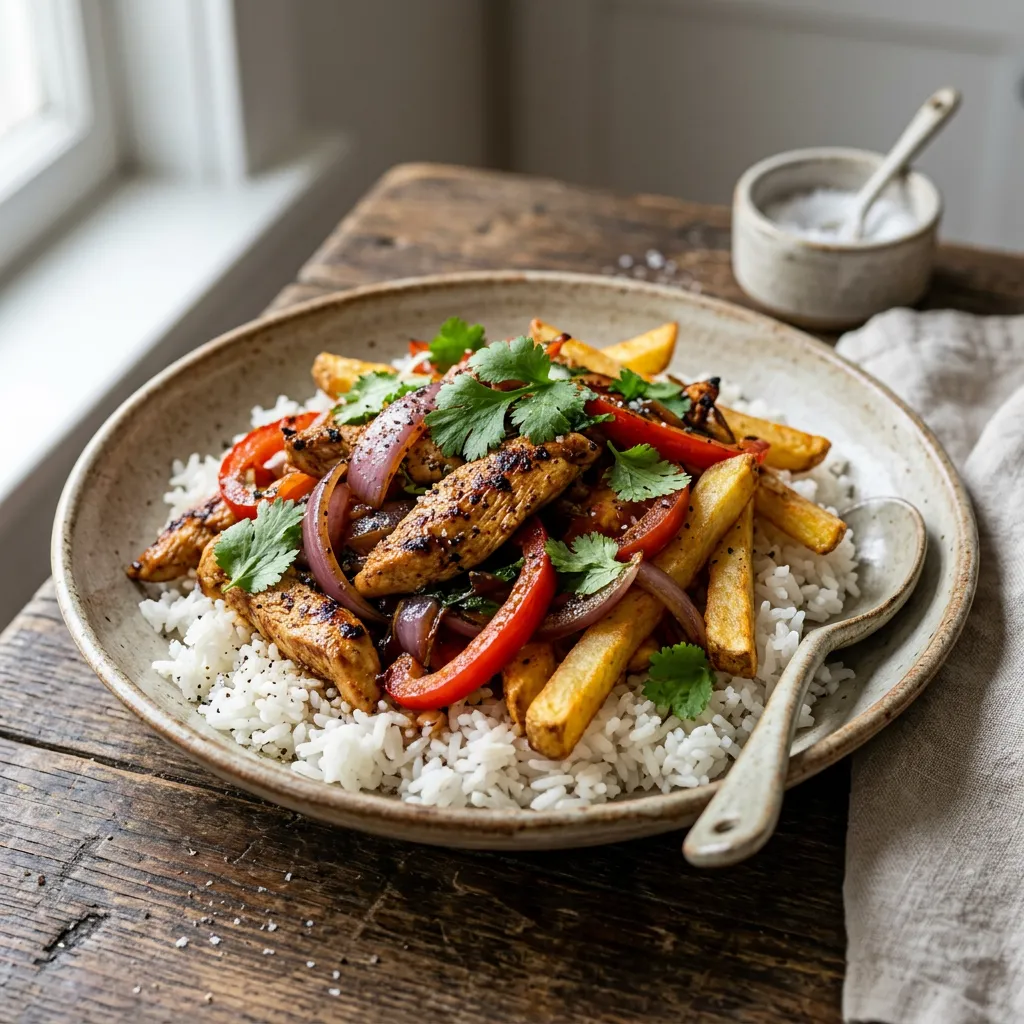 Pollo Saltado: Peruvian Chicken Stir-Fry