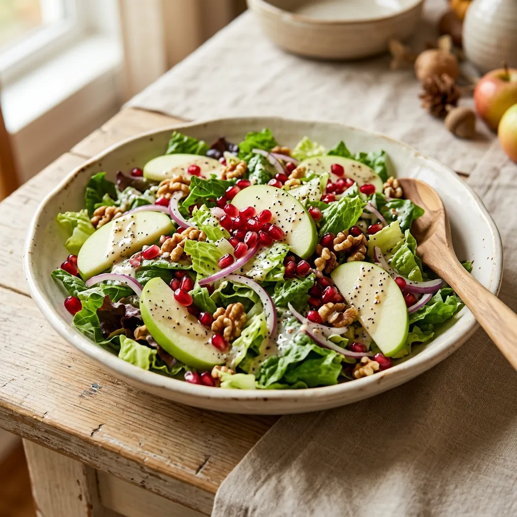 Pomegranate Apple Salad (Parve) Recipe