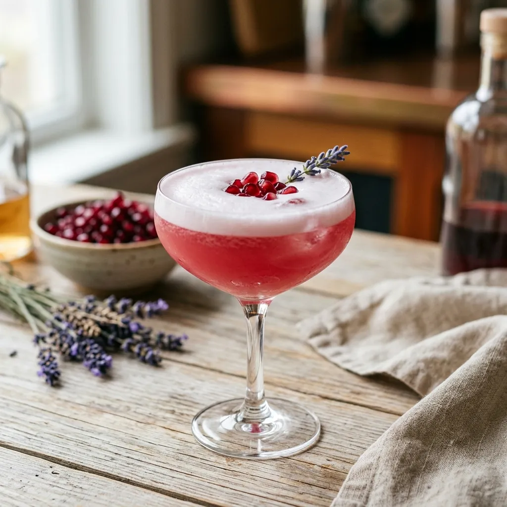 Pomegranate Gin Fizz