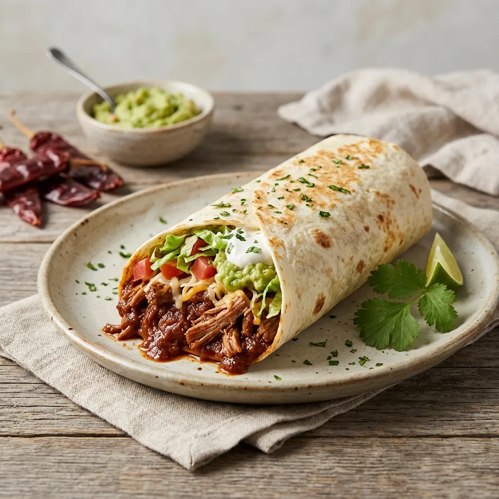 Pork Burritos, Stovetop or Slow Cooker