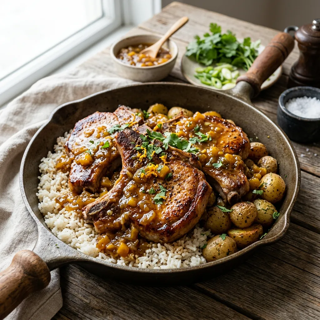 Pork Chops With Chutney Sauce Recipe