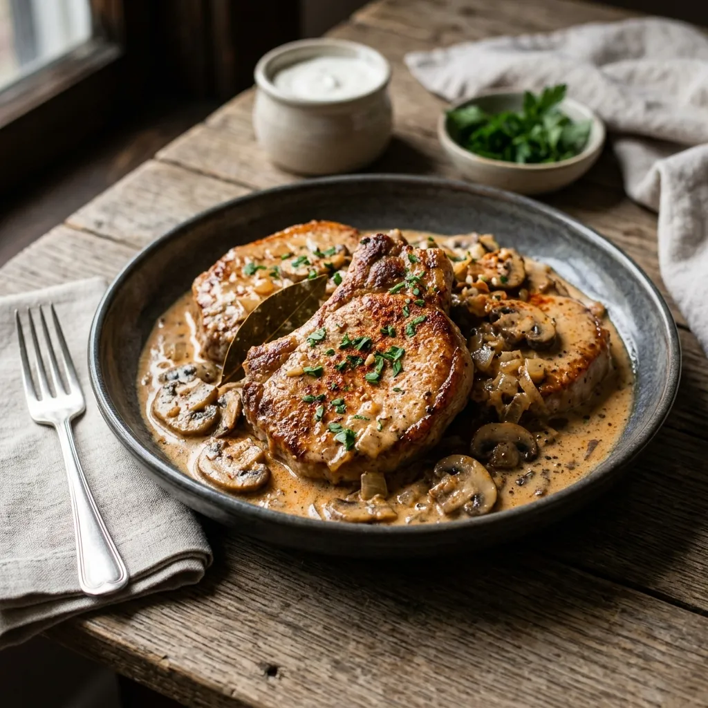 Pork Chops With Sour Cream
