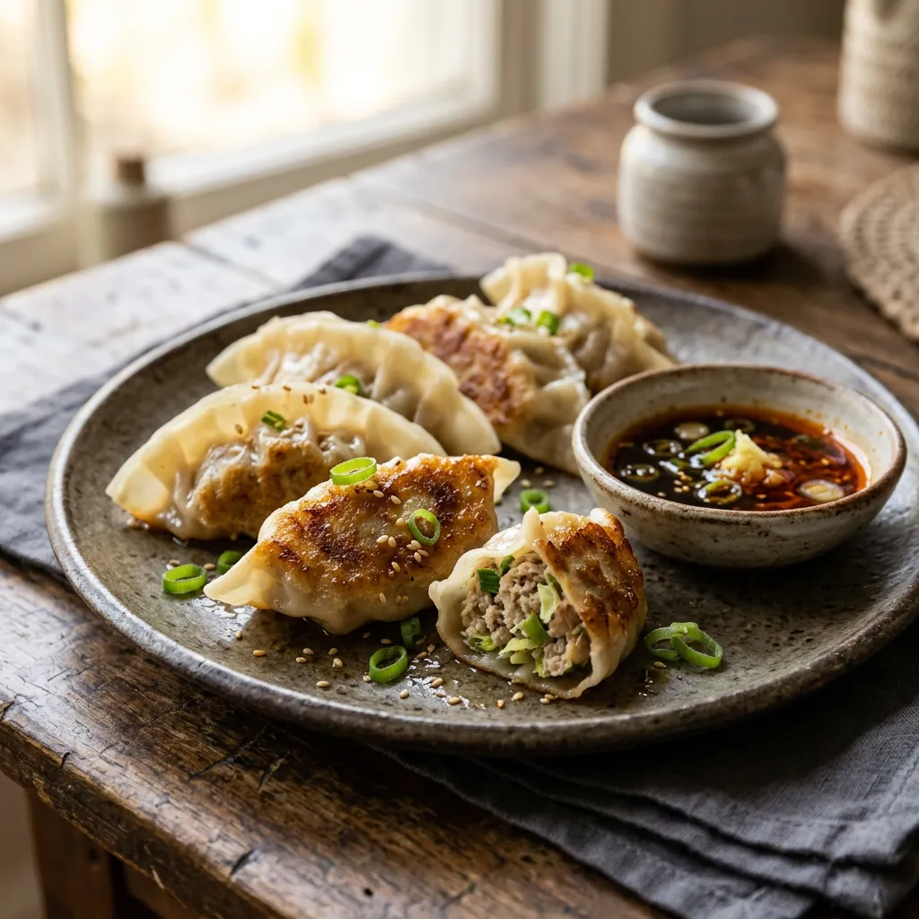 Pork Gyoza (Japanese Potstickers)