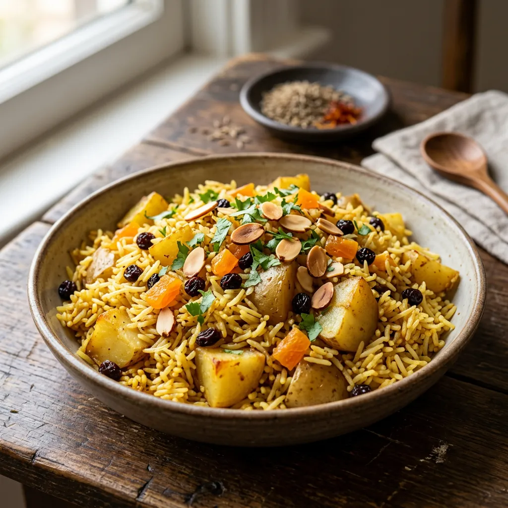 Potato and Basmati Rice Pilaf