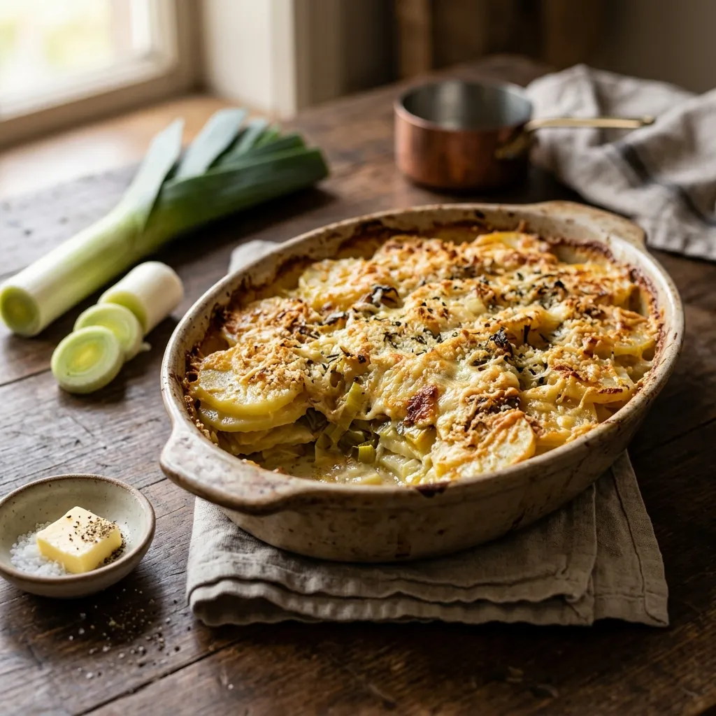 Potato and Leek Gratin