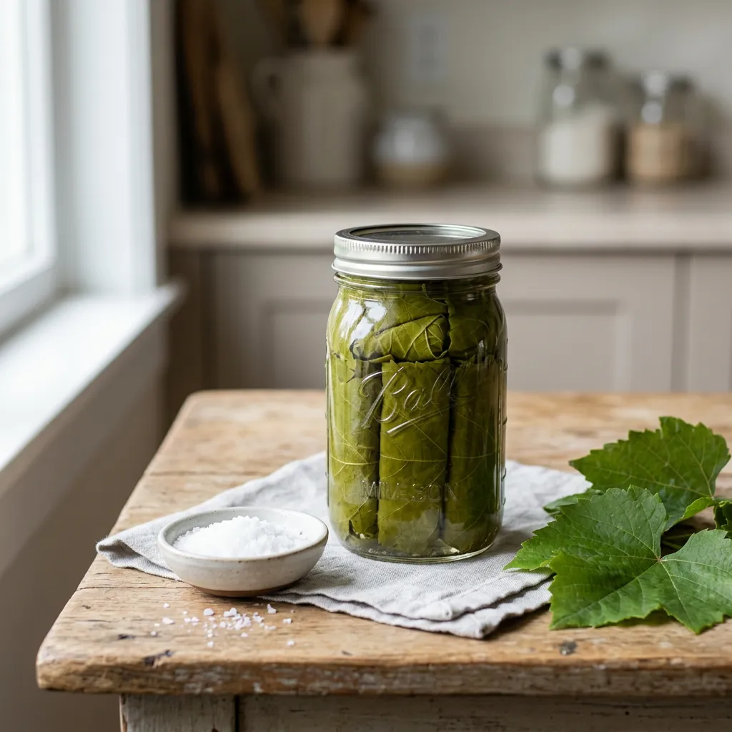 Preserved Grape Leaves Recipe