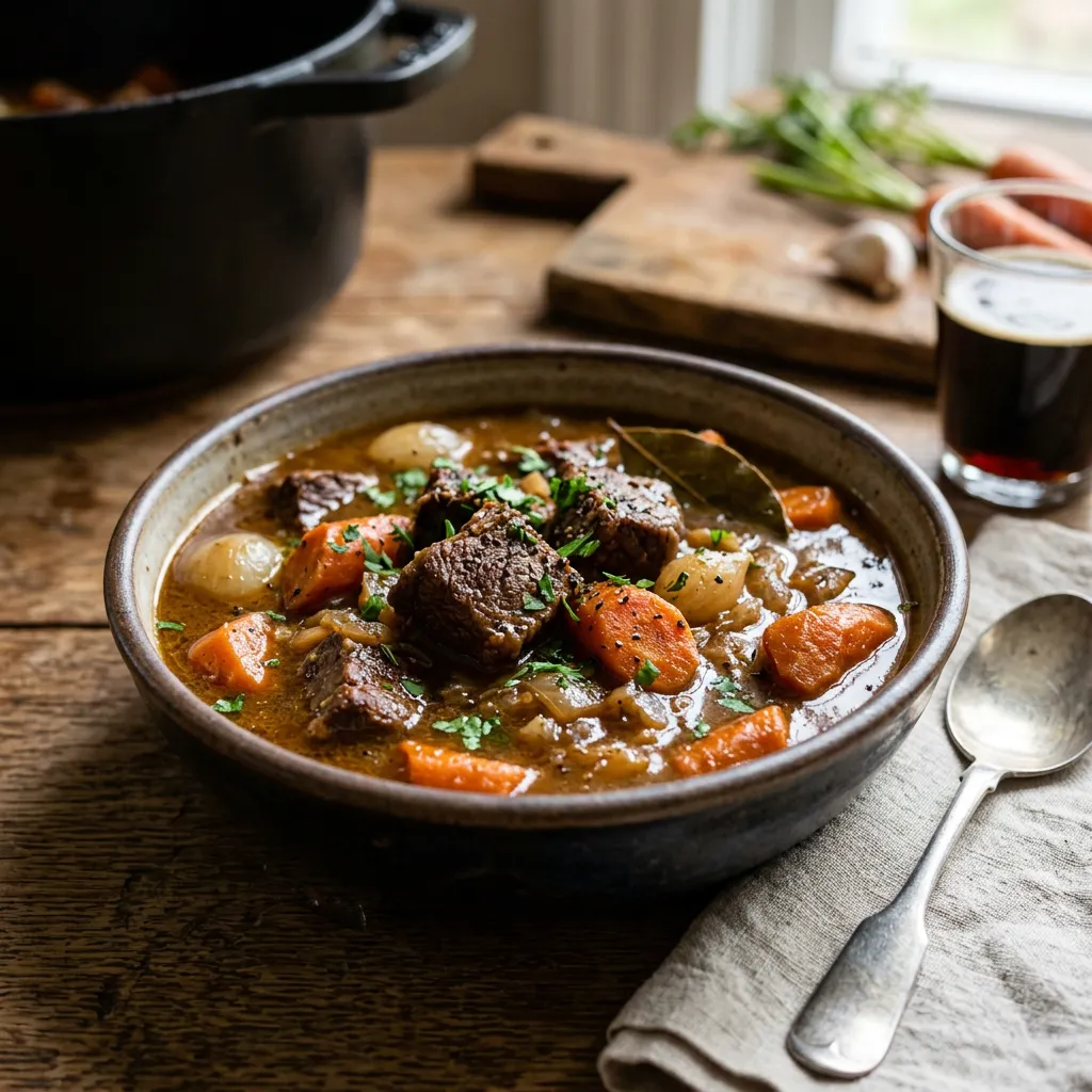 Pressure Cooker Beef and Guinness Stew