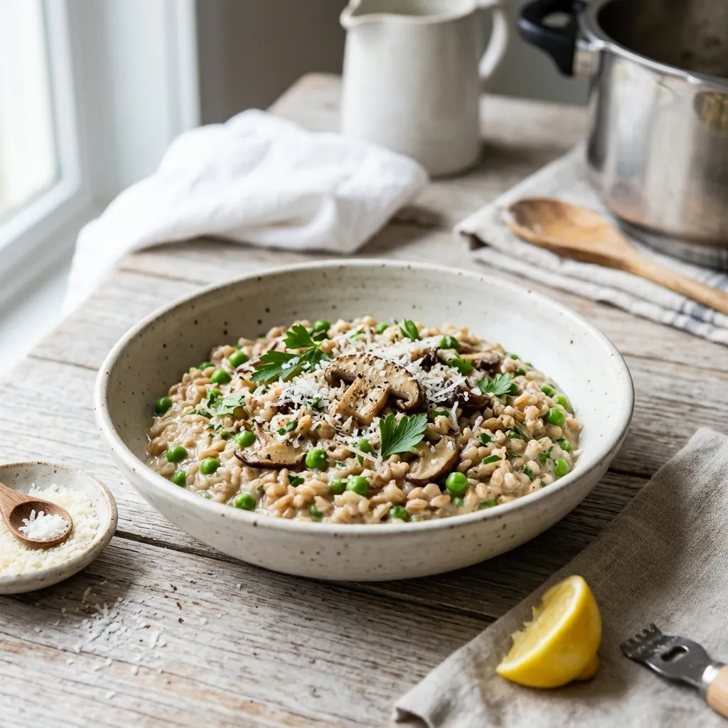 Pressure Cooker Farro Risotto