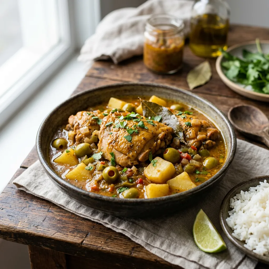 Puerto Rican Pollo Guisado(Braised Chicken Stew)