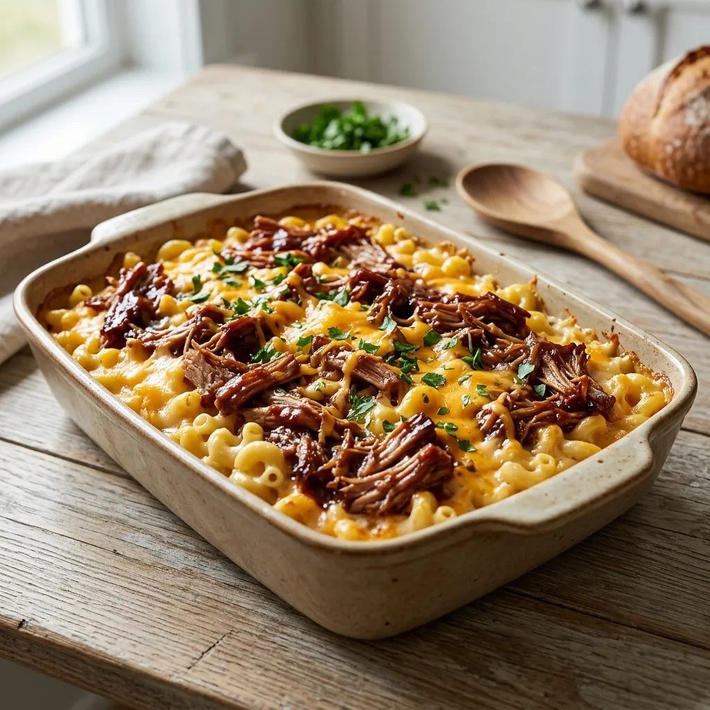 Pulled Pork Macaroni and Cheese