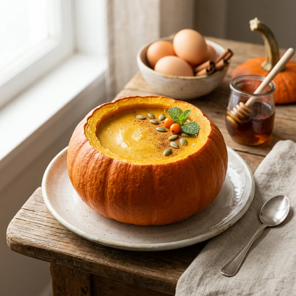 Pumpkin Sangkaya (Thai Pumpkin Custard)