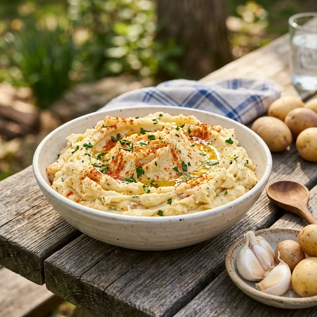 Puré de Patatas con Ajo y Pimenton (Garlic Paprika Mashed Potatoes)