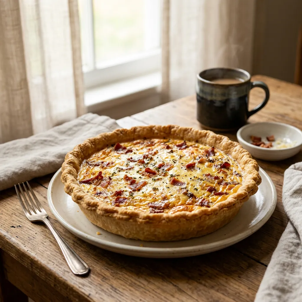 Quiche Lorraine With Bacon and Gruyère