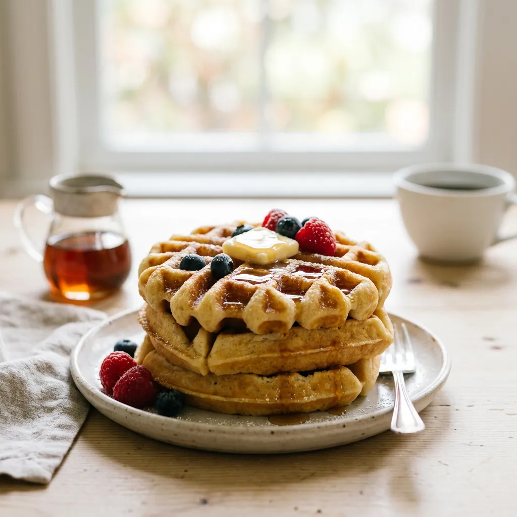 Quick and Easy Homemade Belgian Waffles