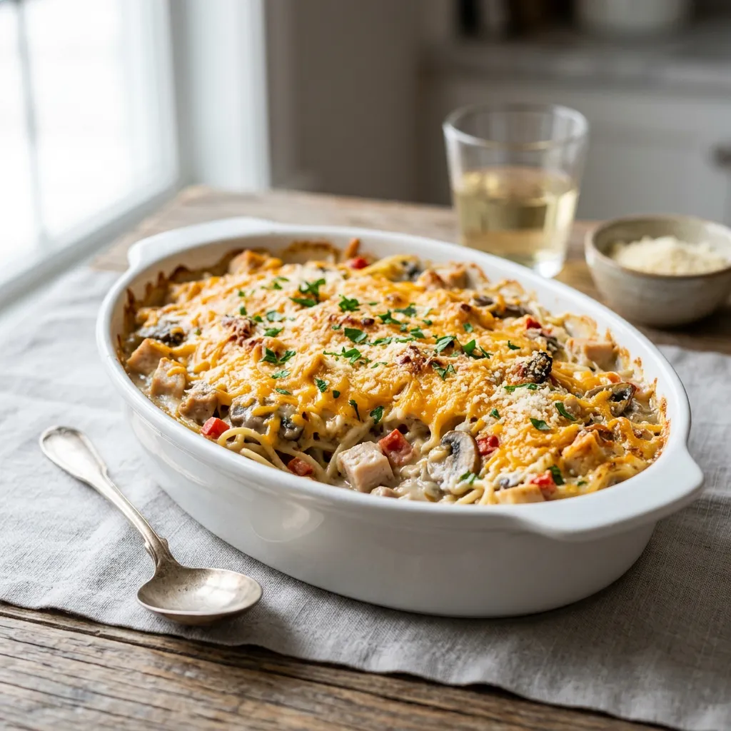 Quick and Easy Turkey Tetrazzini