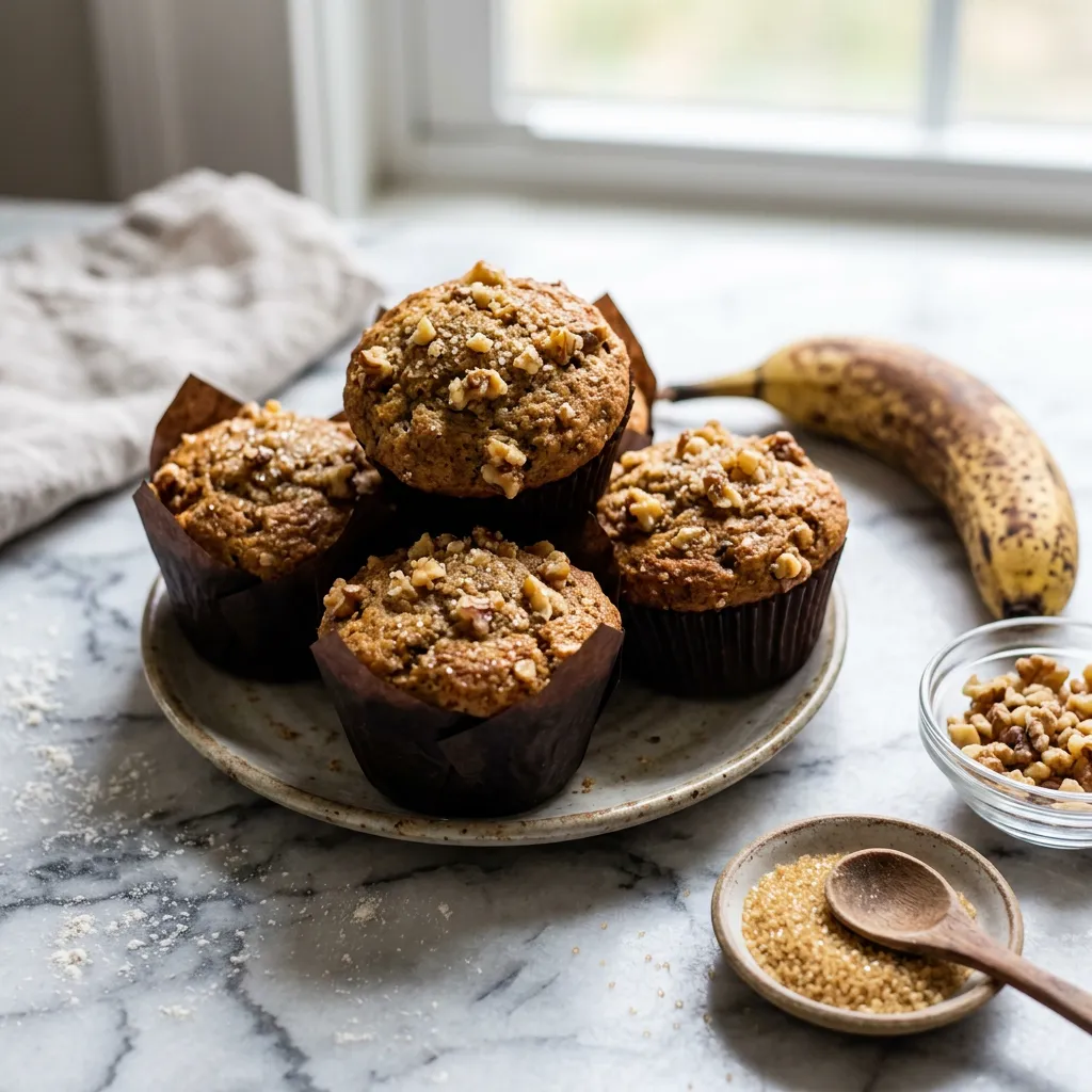 Quick and Easy Vegan Banana Muffins