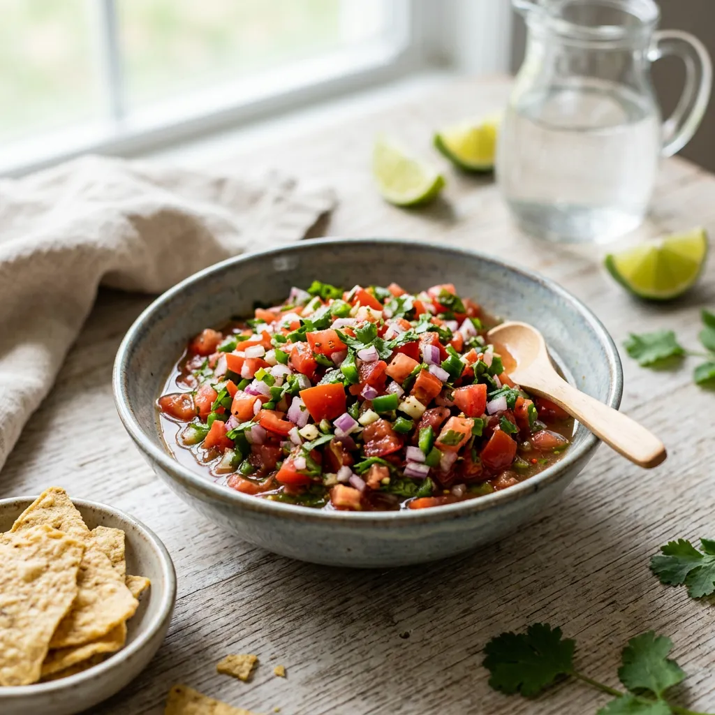 Quick and Simple Raw Vegan Salsa
