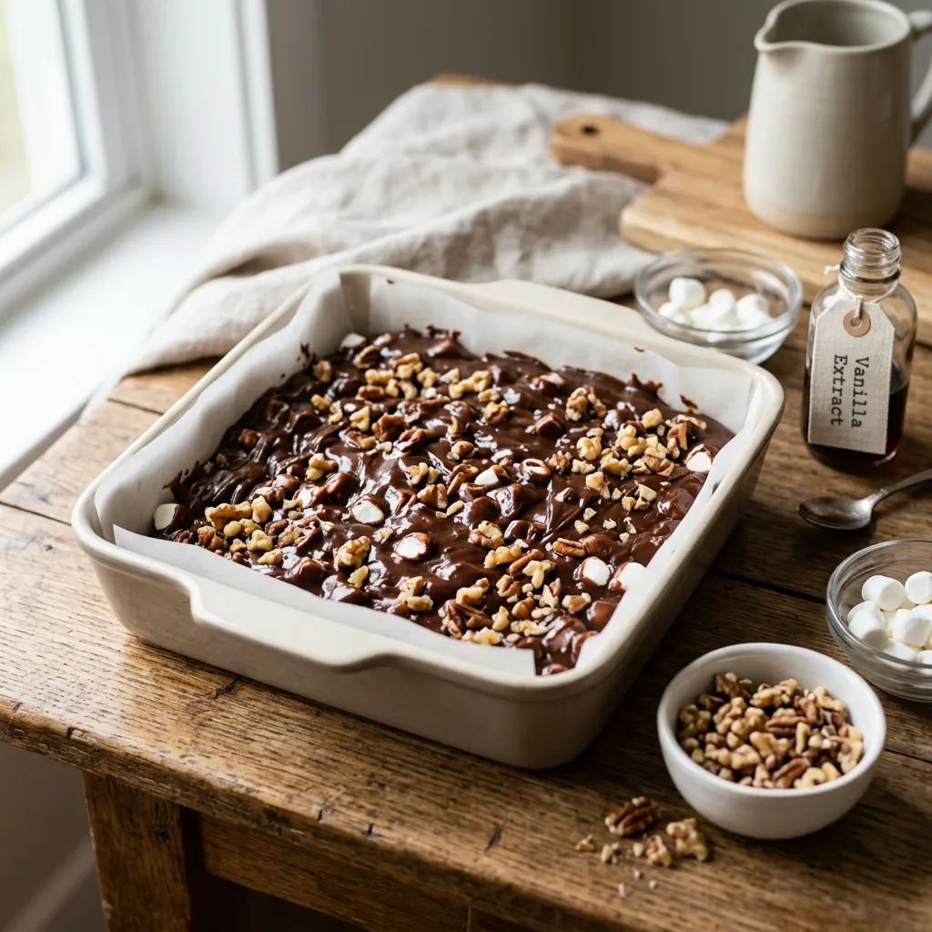 Quick Chocolate-Marshmallow Fudge