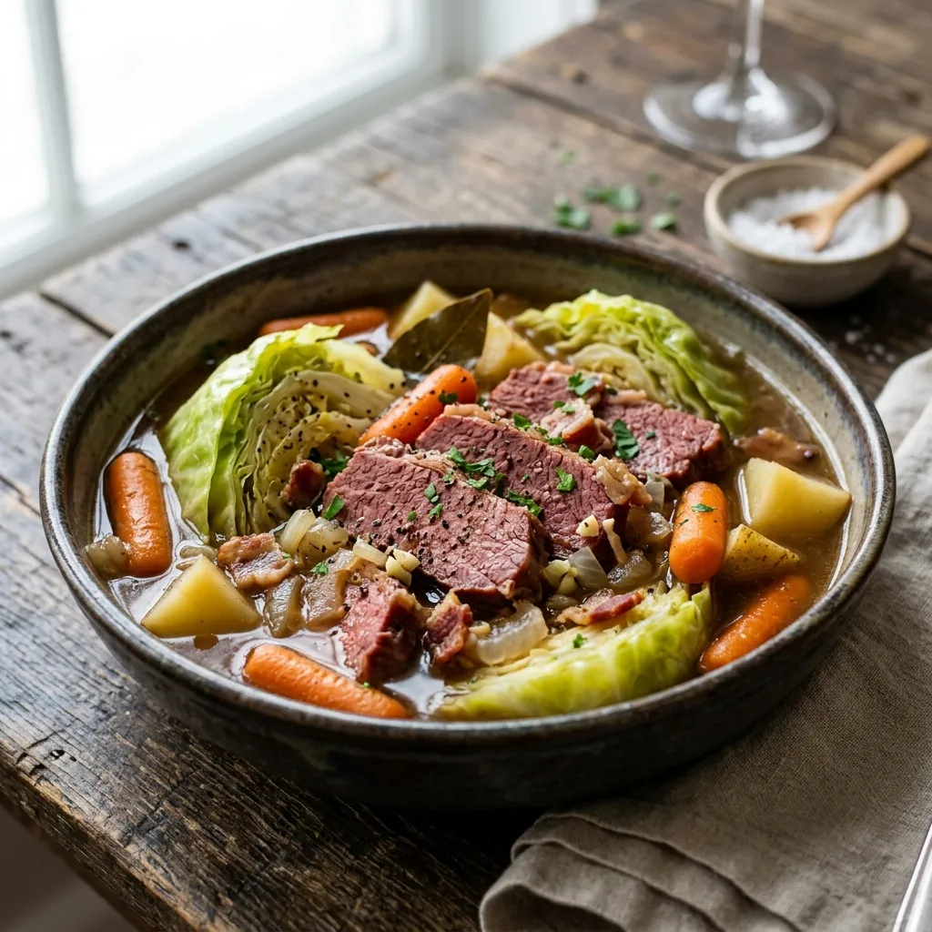 Quick Corned Beef and Cabbage