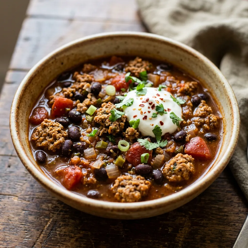 Quick Meatloaf Chili