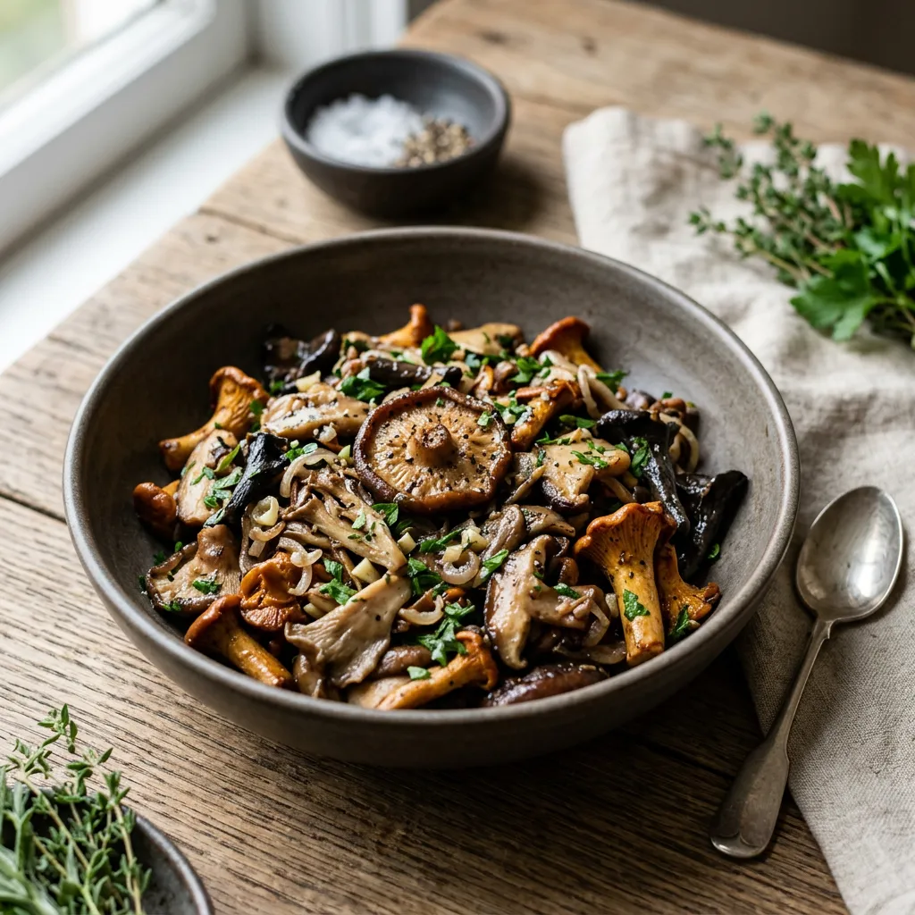 Quick Sautéed Wild Mushrooms